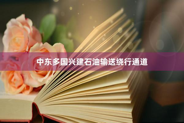 中东多国兴建石油输送绕行通道