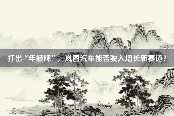 打出“年轻牌”，岚图汽车能否驶入增长新赛道？