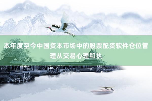 本年度至今中国资本市场中的股票配资软件仓位管理从交易心理和执